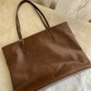 The Slender Commuter Tote | Brown